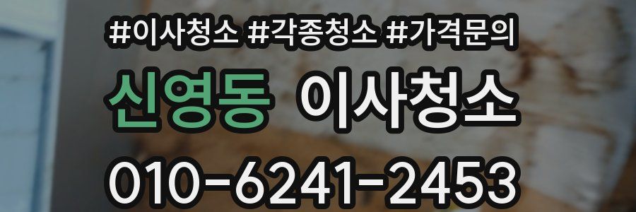 신영동 이사청소
