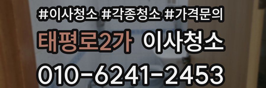 태평로2가 이사청소
