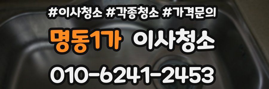 명동1가 이사청소