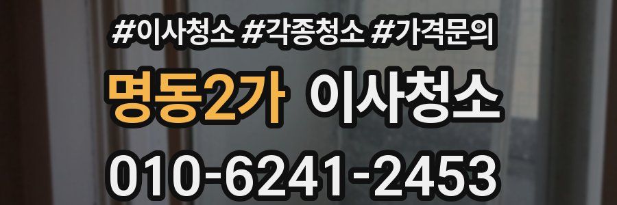 명동2가 이사청소