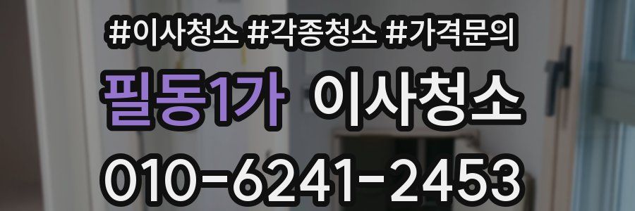 필동1가 이사청소