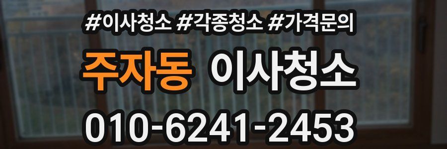 주자동 이사청소