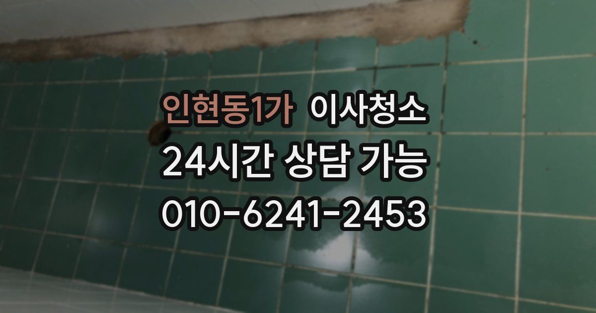 인현동1가 입주청소