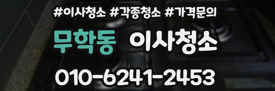 무학동 이사청소