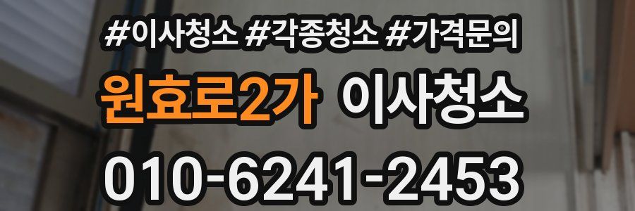 원효로2가 이사청소