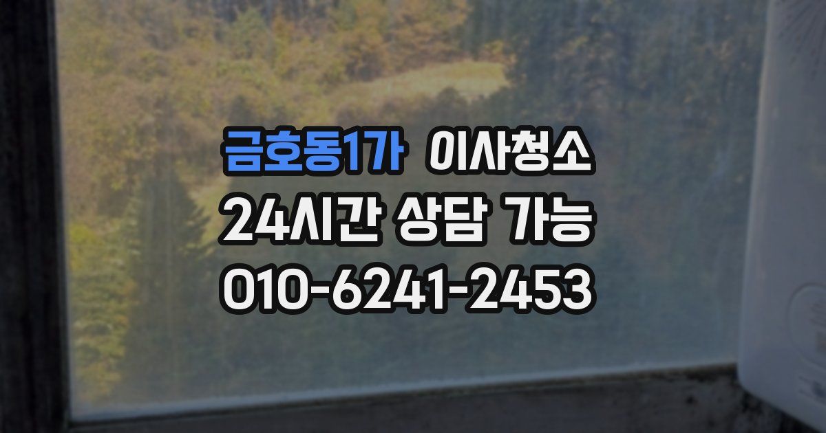 금호동1가 입주청소