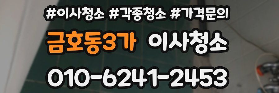 금호동3가 이사청소