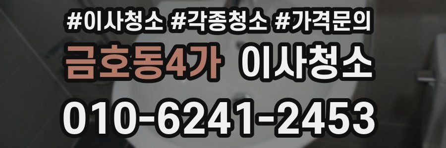 금호동4가 이사청소