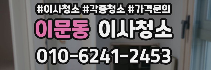 이문동 이사청소