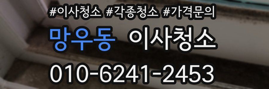 망우동 이사청소