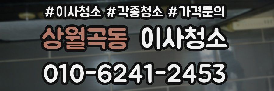 상월곡동 이사청소
