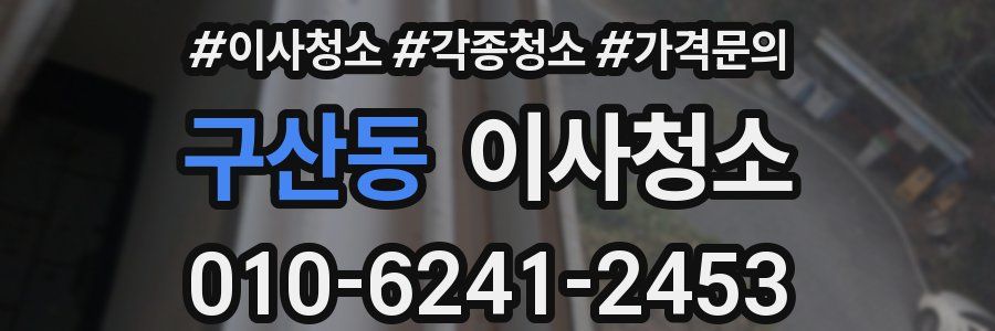 구산동 이사청소