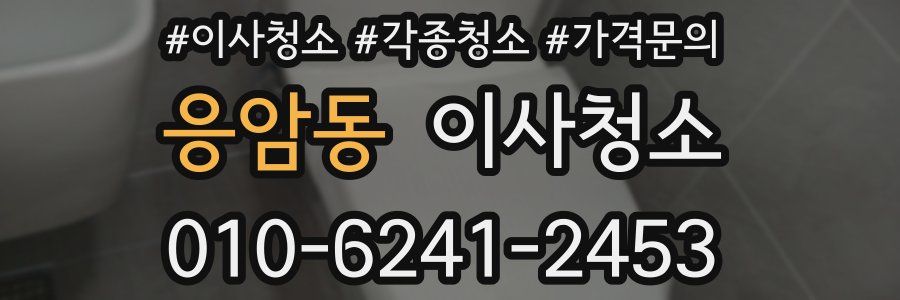 응암동 이사청소