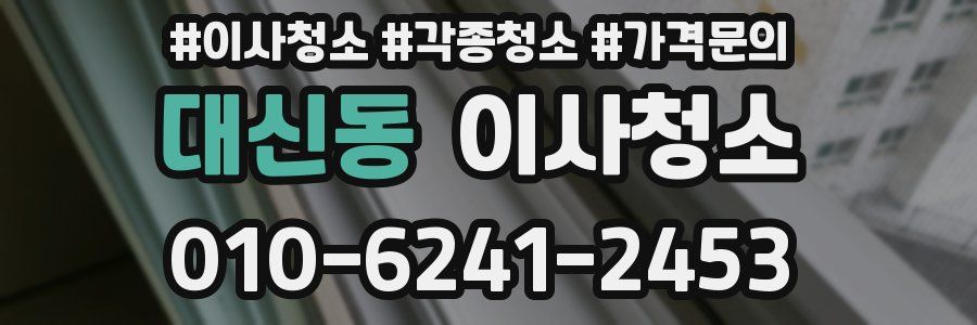 대신동 이사청소
