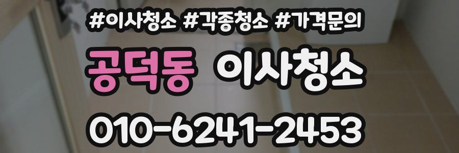 공덕동 이사청소