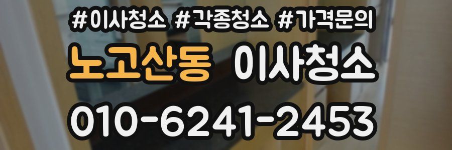 노고산동 이사청소