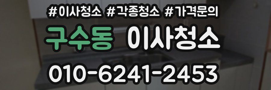 구수동 이사청소