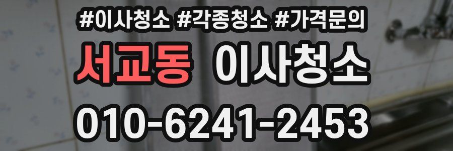 서교동 이사청소