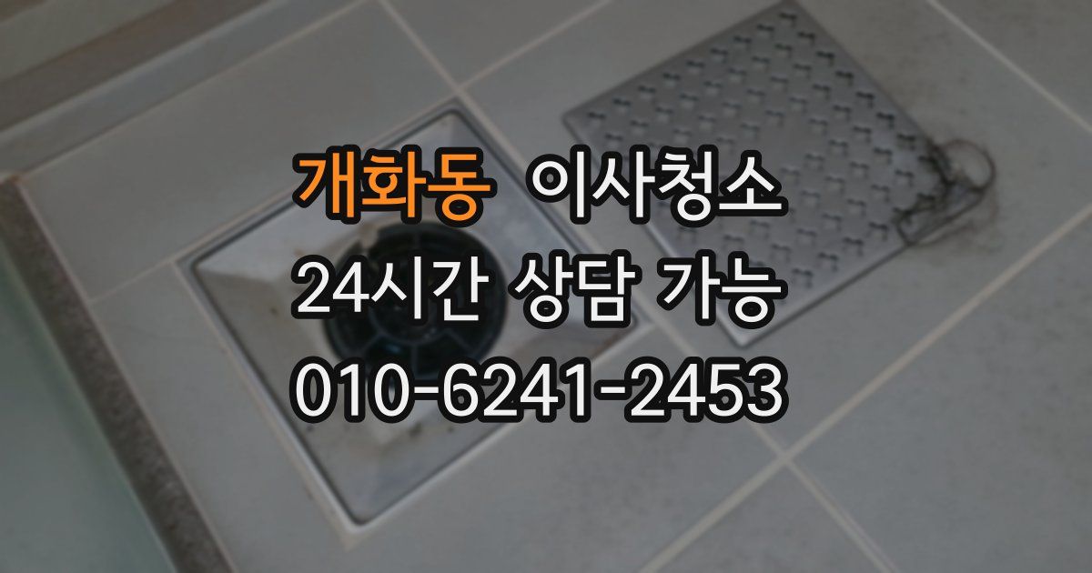 개화동 입주청소