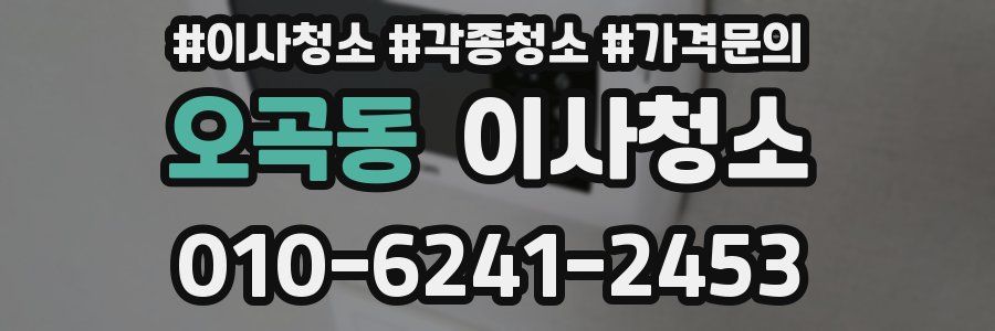 오곡동 이사청소