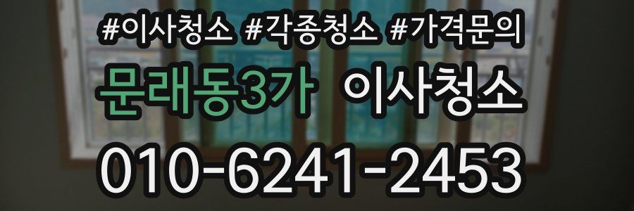 문래동3가 이사청소