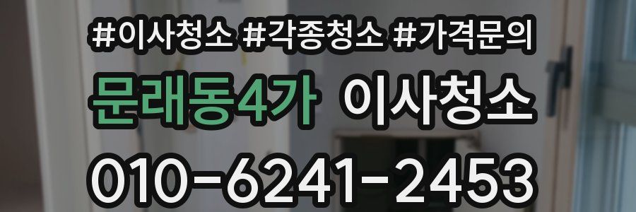 문래동4가 이사청소