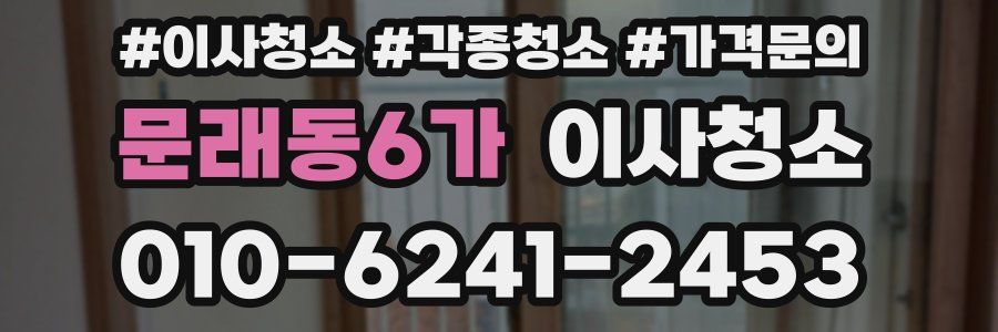 문래동6가 이사청소