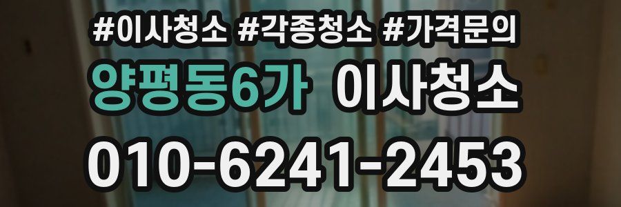 양평동6가 이사청소