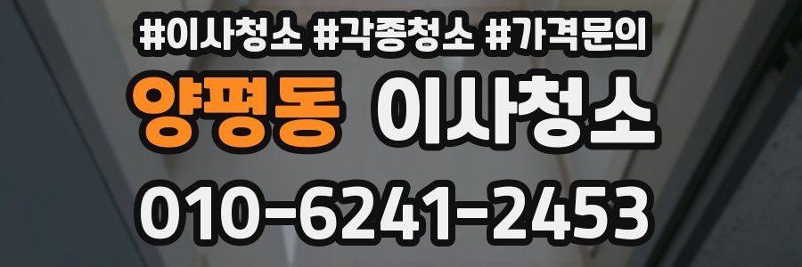 양평동 이사청소