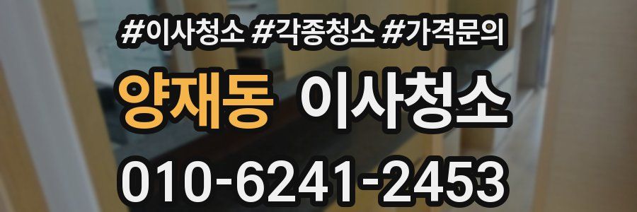 양재동 이사청소