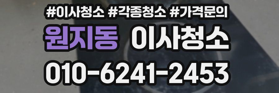 원지동 이사청소