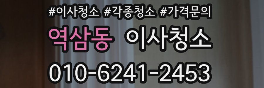 역삼동 이사청소