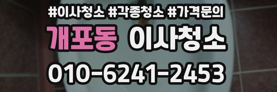 개포동 이사청소