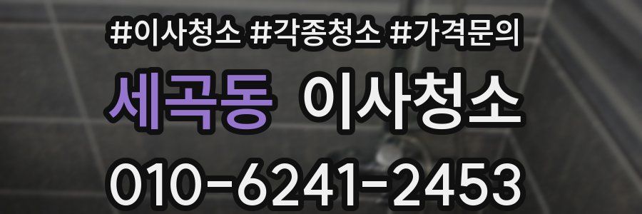 세곡동 이사청소