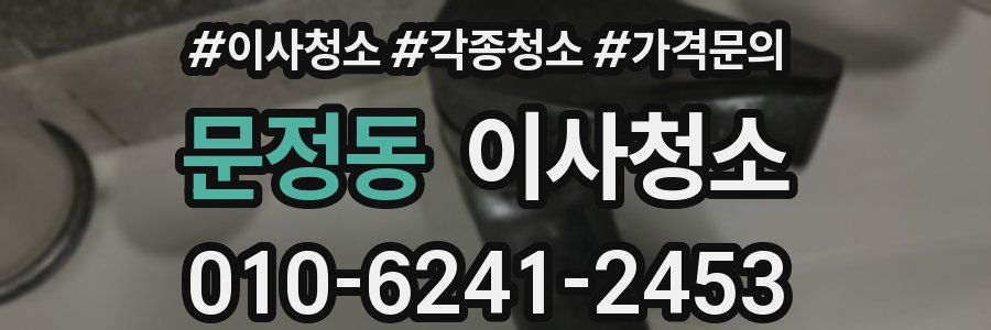 문정동 이사청소