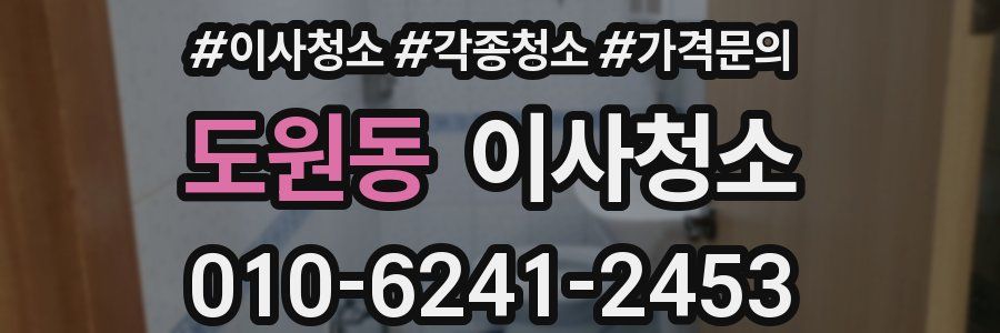 도원동 이사청소