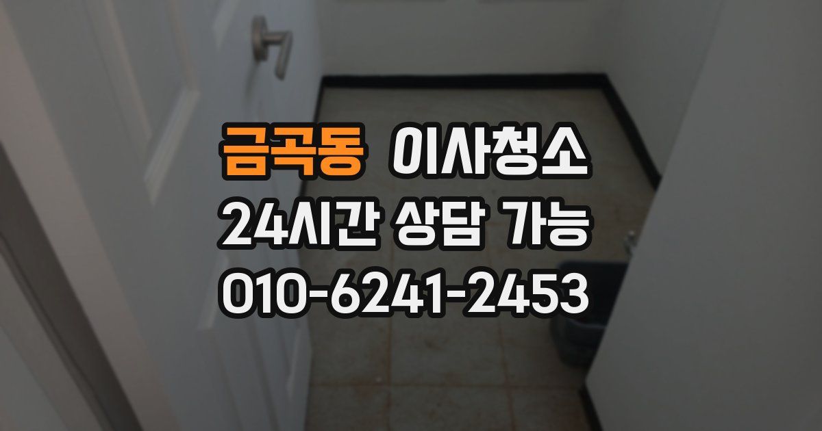 금곡동 입주청소