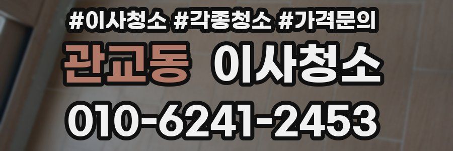 관교동 이사청소