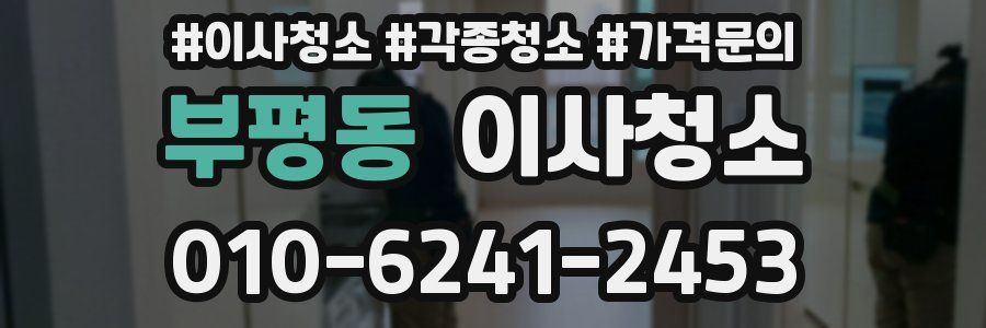 부평동 이사청소
