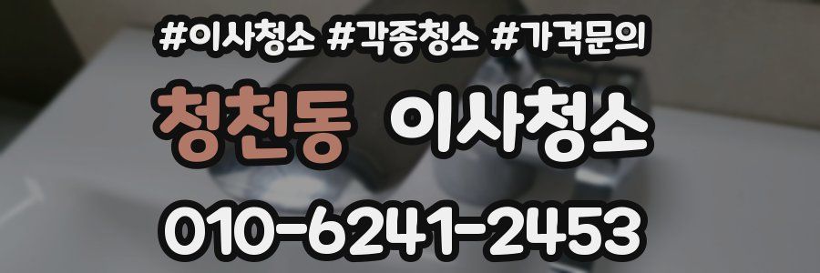 청천동 이사청소