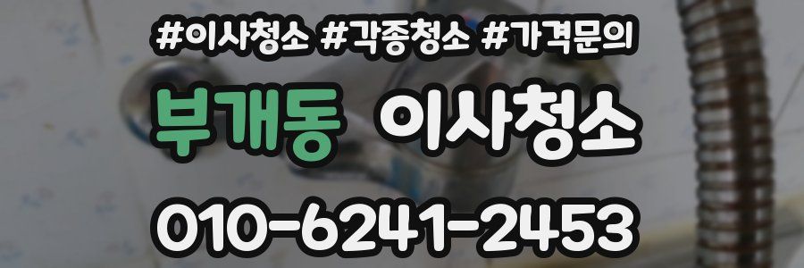 부개동 이사청소