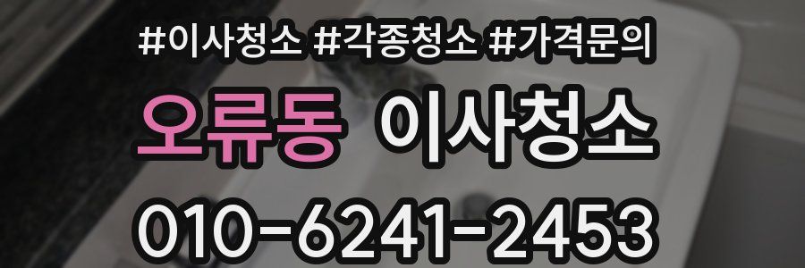 오류동 이사청소