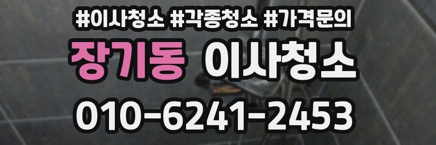 장기동 이사청소