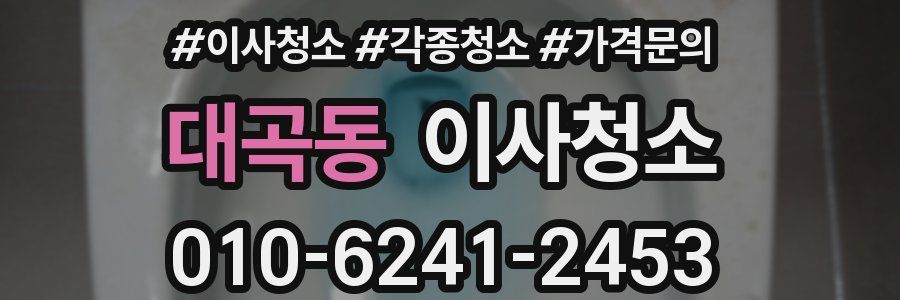 대곡동 이사청소