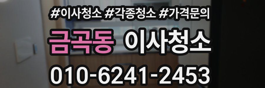 금곡동 이사청소