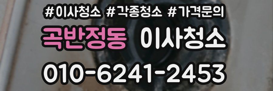 곡반정동 이사청소