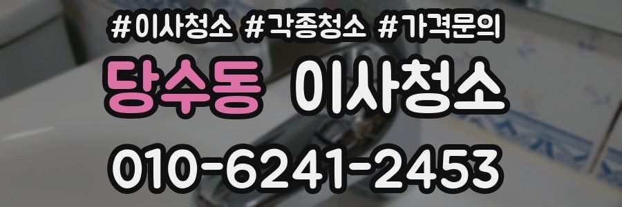 당수동 이사청소