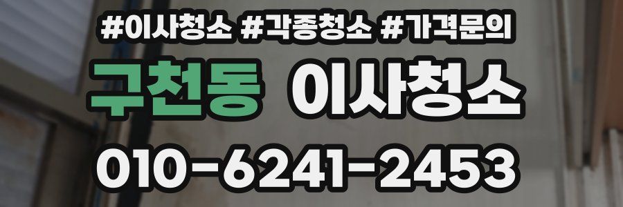 구천동 이사청소