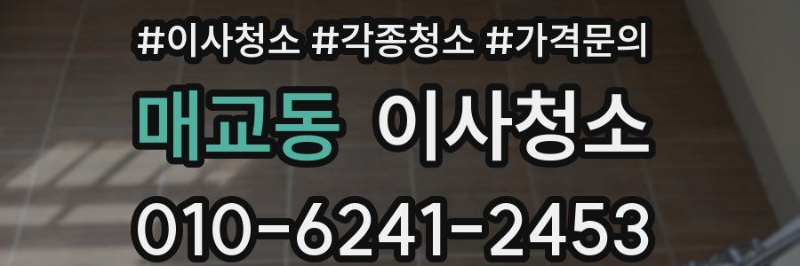 매교동 이사청소