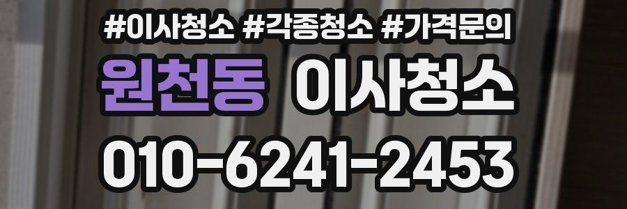 원천동 이사청소